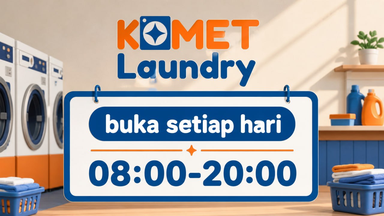 Jam buka Komet Laundry
